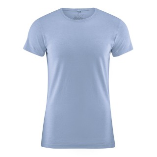 Tee shirt uni 9 couleurs au choix pour homme chanvre coton bio bleu gris clair rany