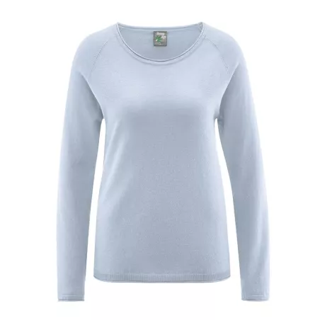 Pullover col rond chanvre et coton bio