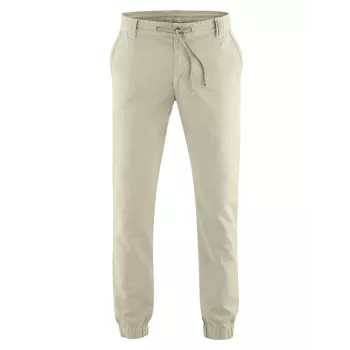 Pantalon chino homme, cordon de serrage à la ceinture, en chanvre et coton bio