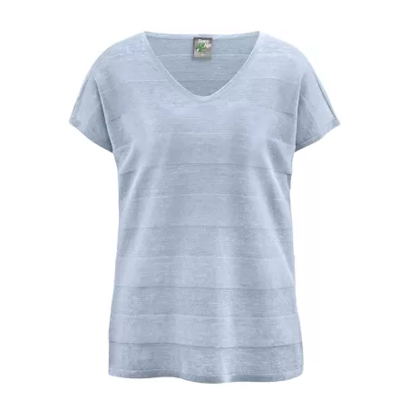 T-shirt manches courtes femme 100% chanvre col V