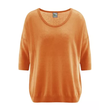 Pull léger et ample manches 3/4 chanvre et coton bio
