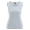 Tee-shirt débardeur sans manches coton bio chanvre platine