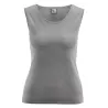 Tee-shirt débardeur sans manches coton bio chanvre taupe