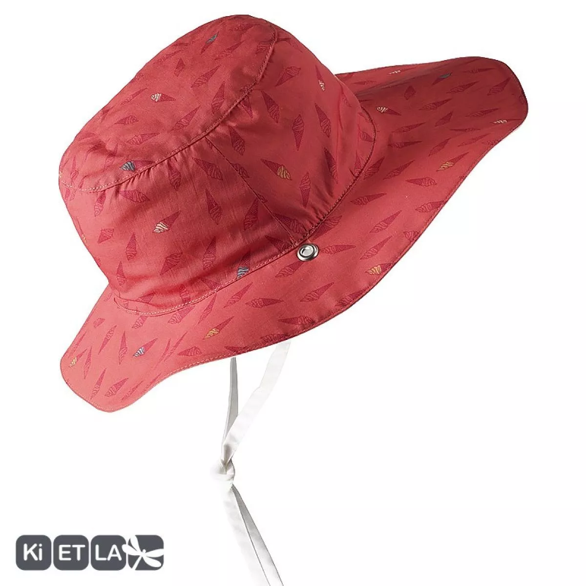 Chapeaux rouge orangé Ice cream anti-UV