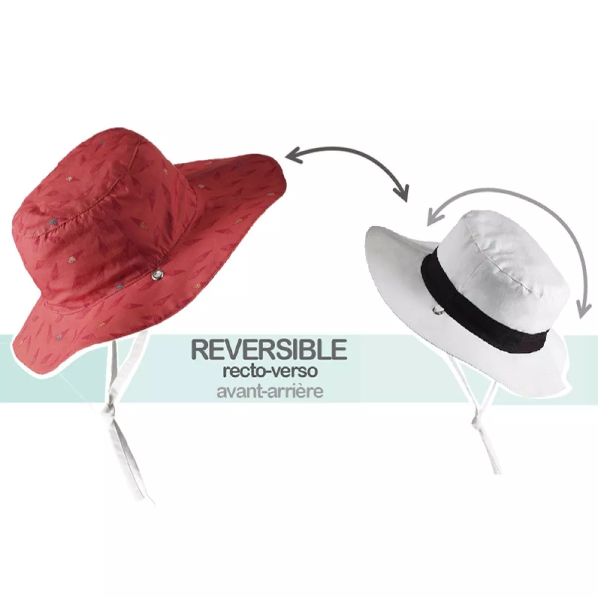 Chapeau rouge orangé Ice cream anti-UV