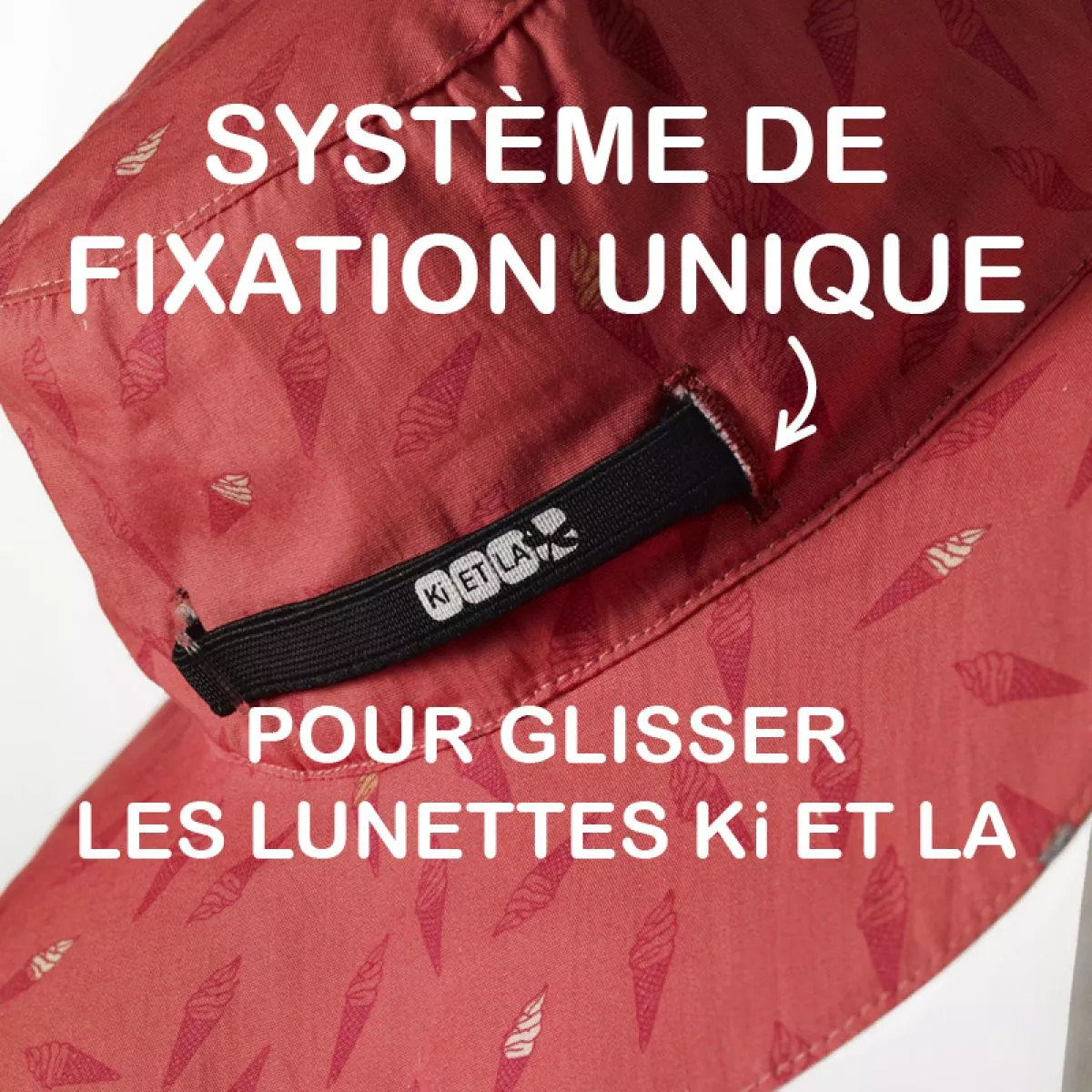 Chapeau rouge orangé Ice cream anti-UV