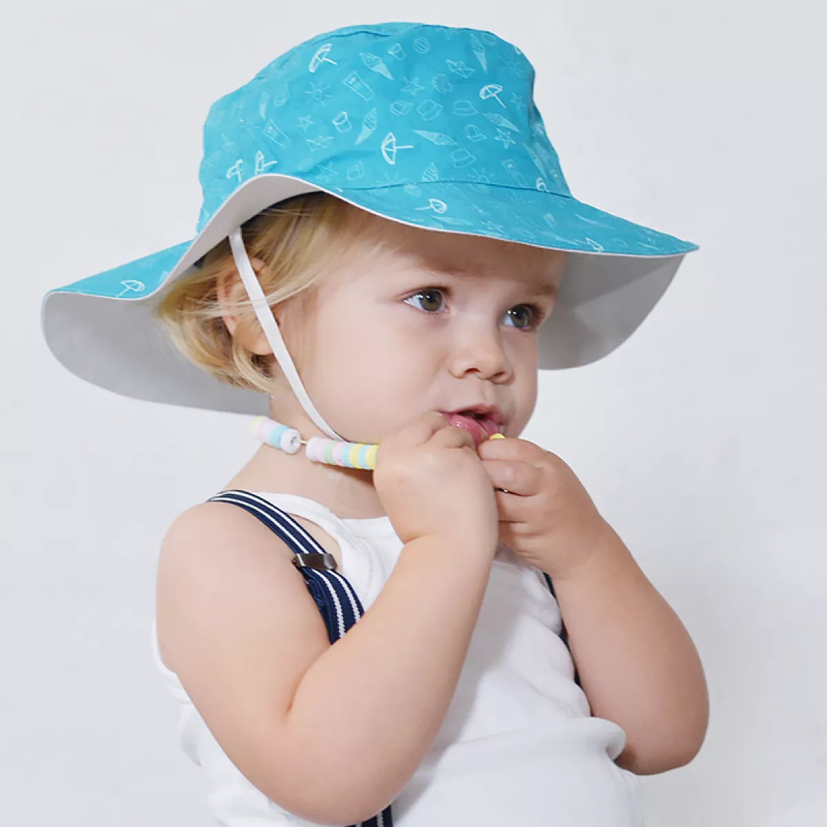 Chapeau turquoise Swimming pool anti-UV