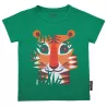 T-shirt coton bio vert Tigre