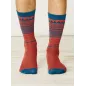 Chaussettes bambou et coton bio bleu ciel et orange Chaussettes bambou et coton bio bleu ciel et orange