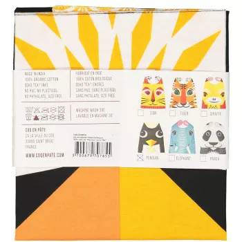Grande serviette coton bio pingouin 