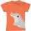 T-shirt bébé 1 an coton bio corail dauphin
