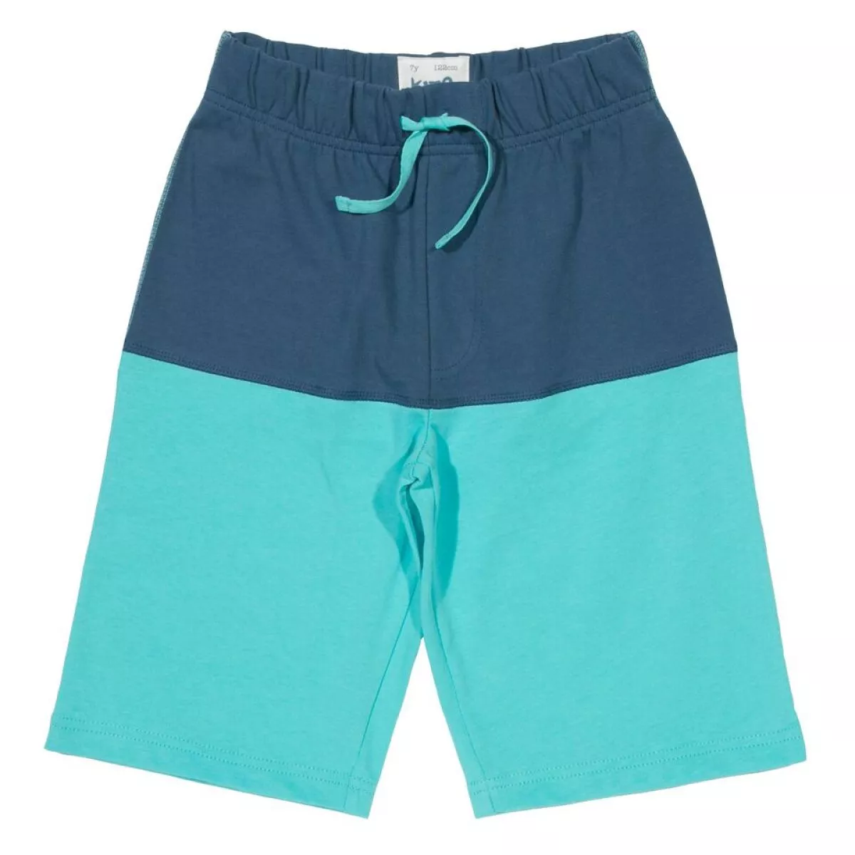 Short garçon coton bio bleu turquoise