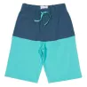 Short garçon coton bio bleu turquoise