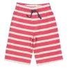 Short bébé coton bio rayures rouge