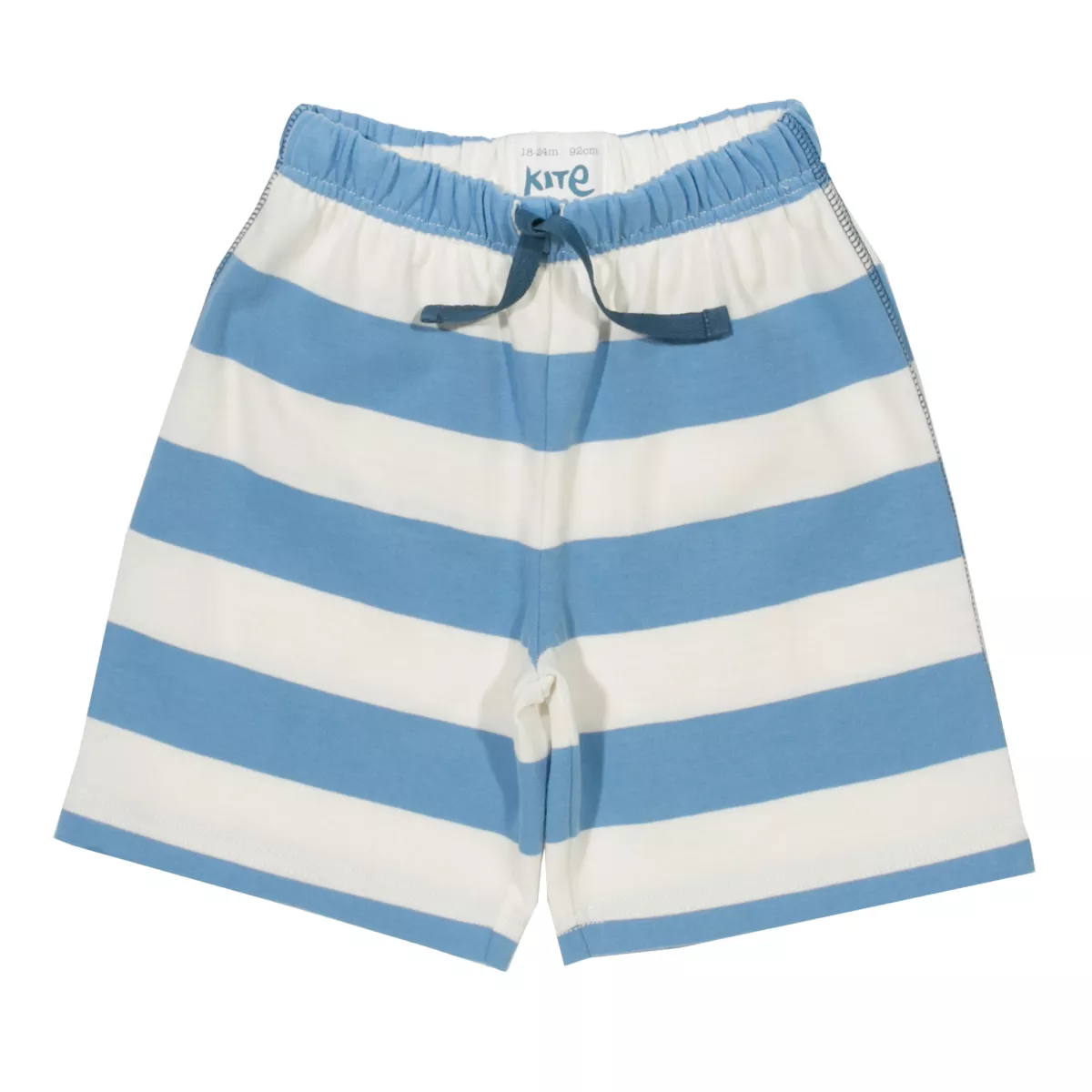 Short bébé coton bio rayures bleues