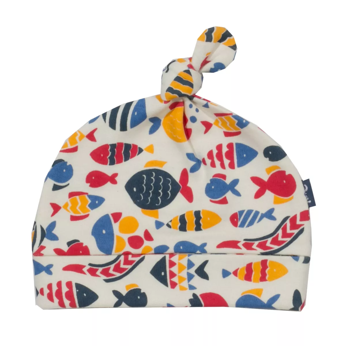 Bonnet bébé coton bio Poissons