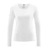 Textile écologique tee-shirt blanc manches longues