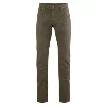 Pantalon bio tabac cintré 