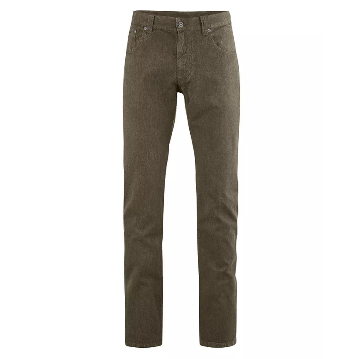 Pantalon bio tabac cintré 