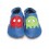 CHAUSSONS STARCHILD CUIR SOUPLE Pixel in blue