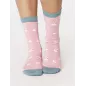 Coffret 4 paires chaussettes femme thème oiseaux 