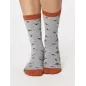 Coffret 4 paires chaussettes femme thème oiseaux 