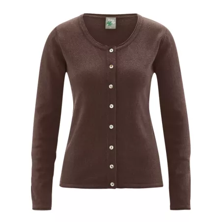 Cardigan coton bio, chanvre et coton bio recyclés Carina