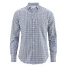 Chemise homme chanvre coton bio à carreaux bleu