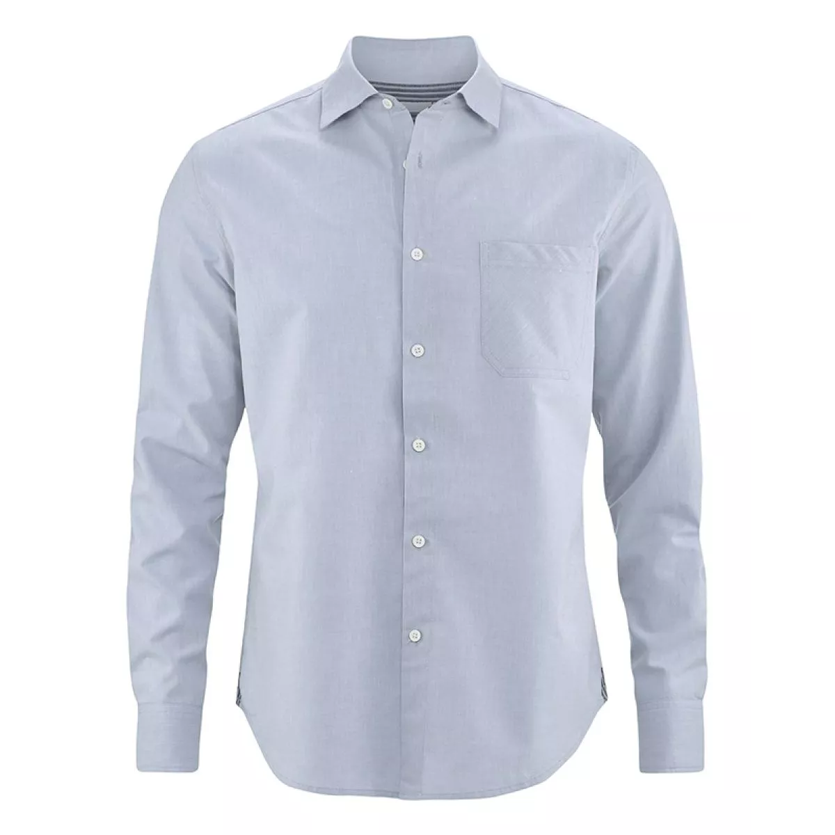 Chemise homme chanvre bio bleu uni