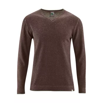 Pull col V coton bio chanvre Vito