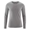 T-shirt Manches longues chanvre et coton bio Daniel taupe