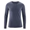 T-shirt Manches longues chanvre et coton bio Daniel bleu gris winter sky