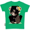 T-shirt enfant coton bio vert Singe