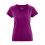 T-shirt breezy en coton bio et chanvre femme berry violet