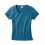 T-shirt breezy en coton bio et chanvre femme sea bleu