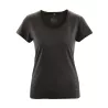 T-shirt breezy en coton bio et chanvre femme noir