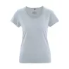 T-shirt breezy en coton bio et chanvre femme platine