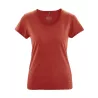 T-shirt breezy en coton bio et chanvre femme maroon rouge rosehip