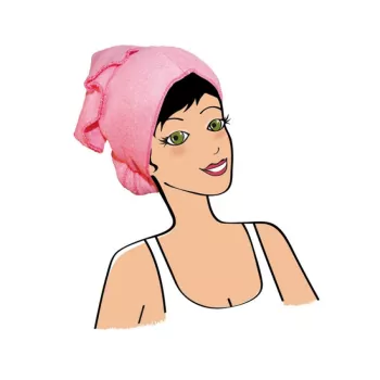 Serviette à cheveux en bambou Serviette à cheveux en bambou