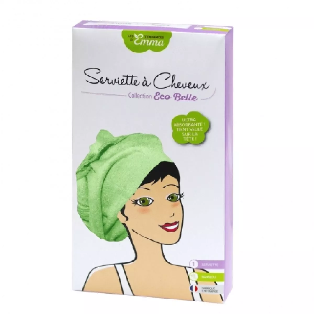 Serviette à cheveux en bambou