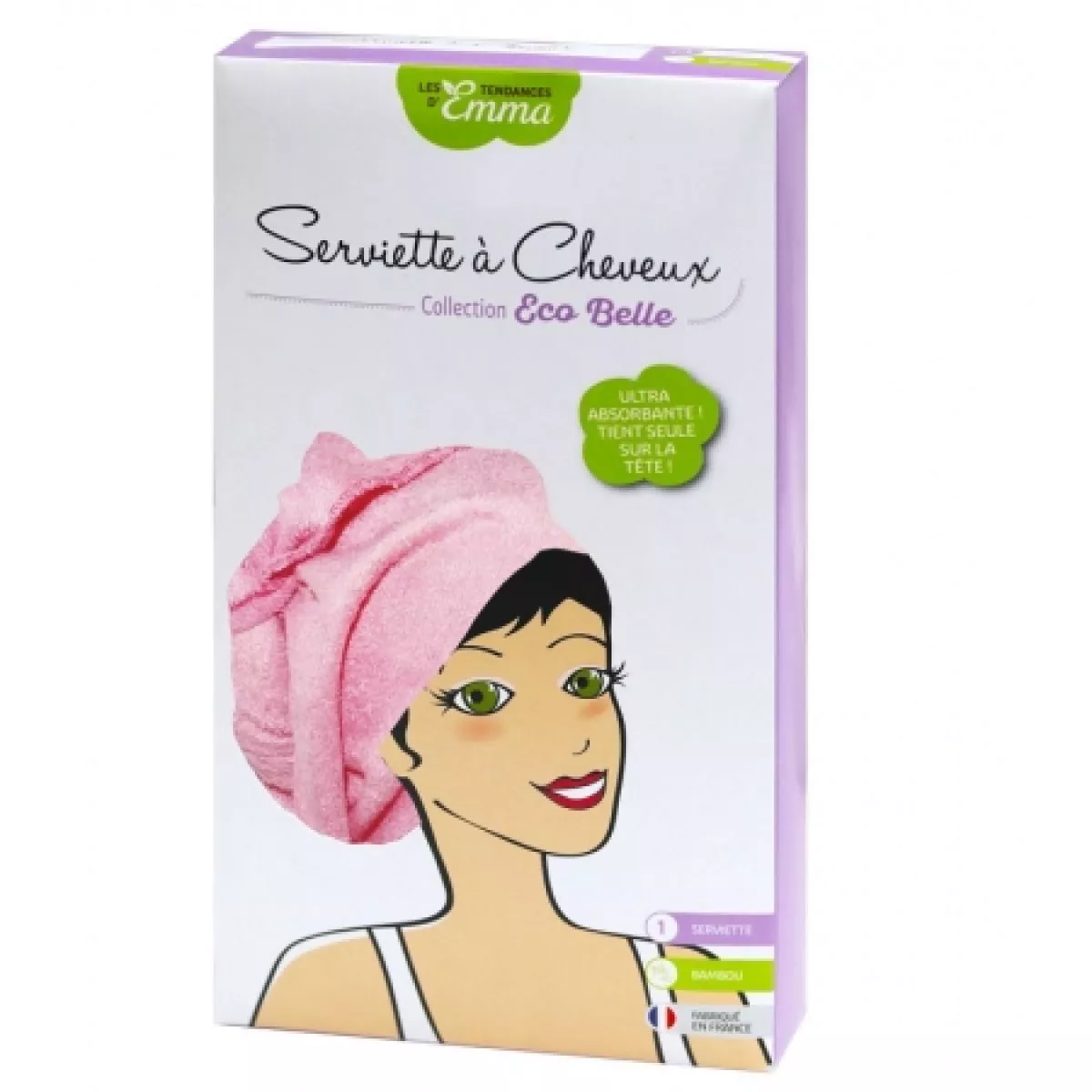 Serviette à cheveux en bambou