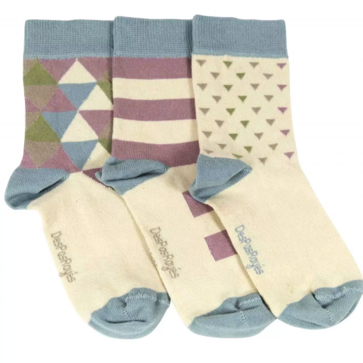 Lot de 3 chaussettes dépareillées