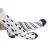 Chaussettes blanches Desparayés bébé gouttes bleues 