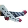 Lot de 3 chaussettes dépareillées vertes gouttes