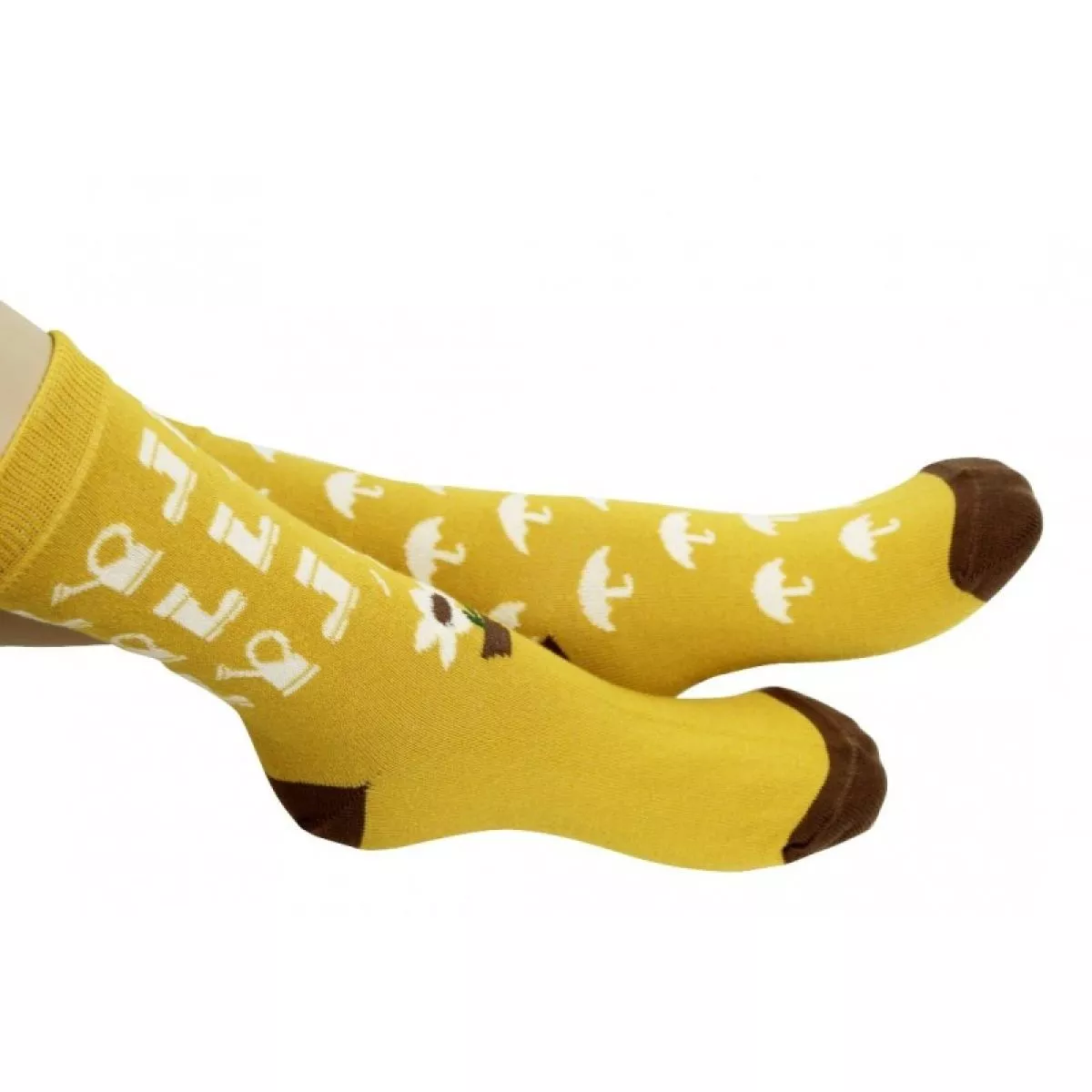 Lot de 3 chaussettes bébé Automne moutarde