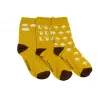 Lot de 3 chaussettes bébé Automne moutarde