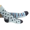 Chaussettes dépareillées bébé étoiles