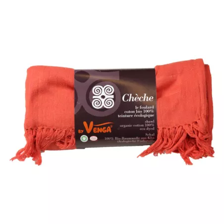 Cheche écharpe coton bio unis de nombreux coloris