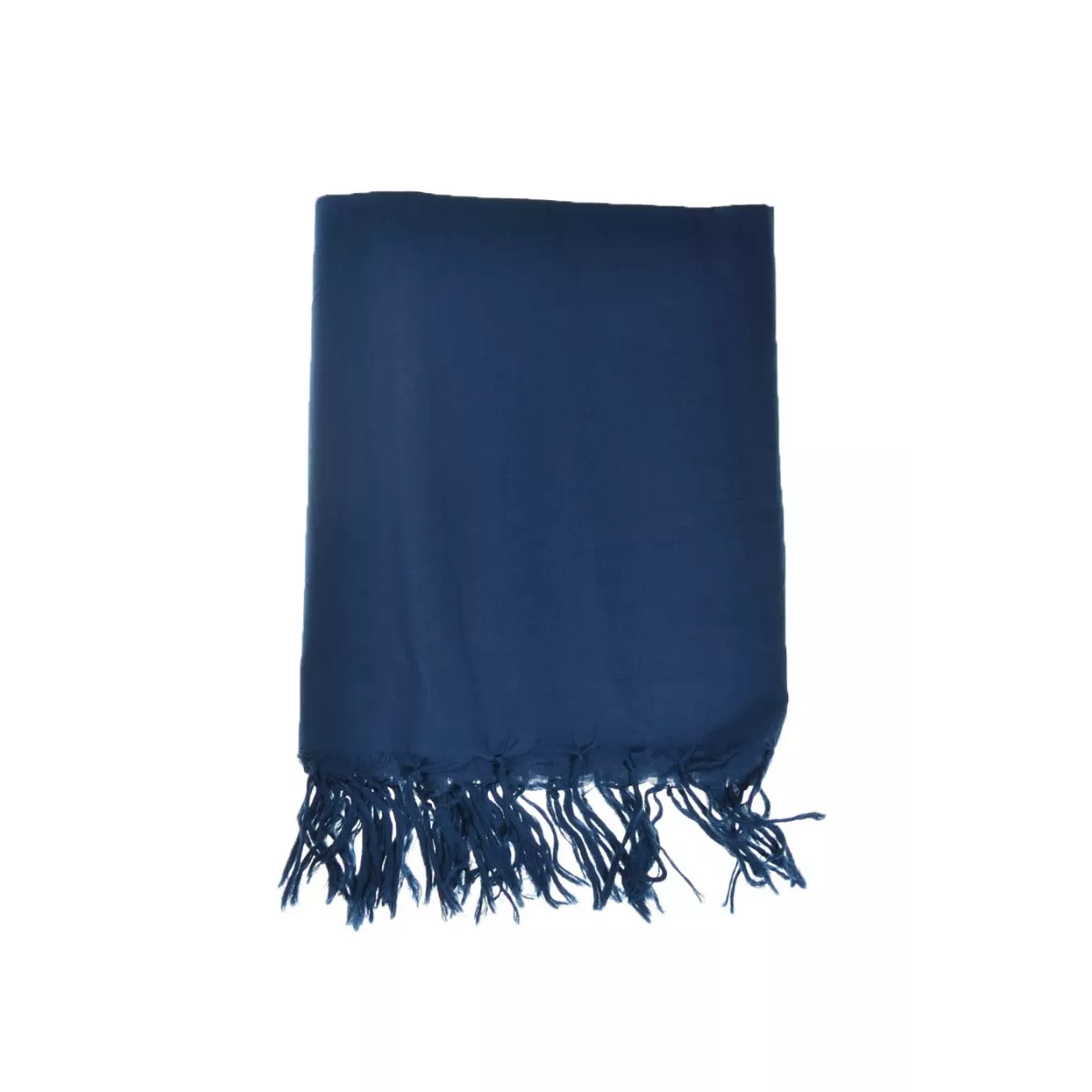 Cheche foulard bleu unie Cheche foulard bleu unie