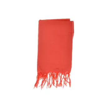 Grande echarpe unie femme corail orange